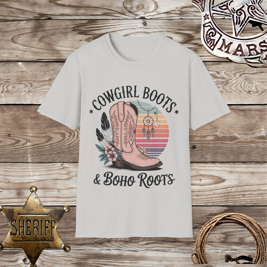 Cowgirl Boots & Boho Roots T-Shirt