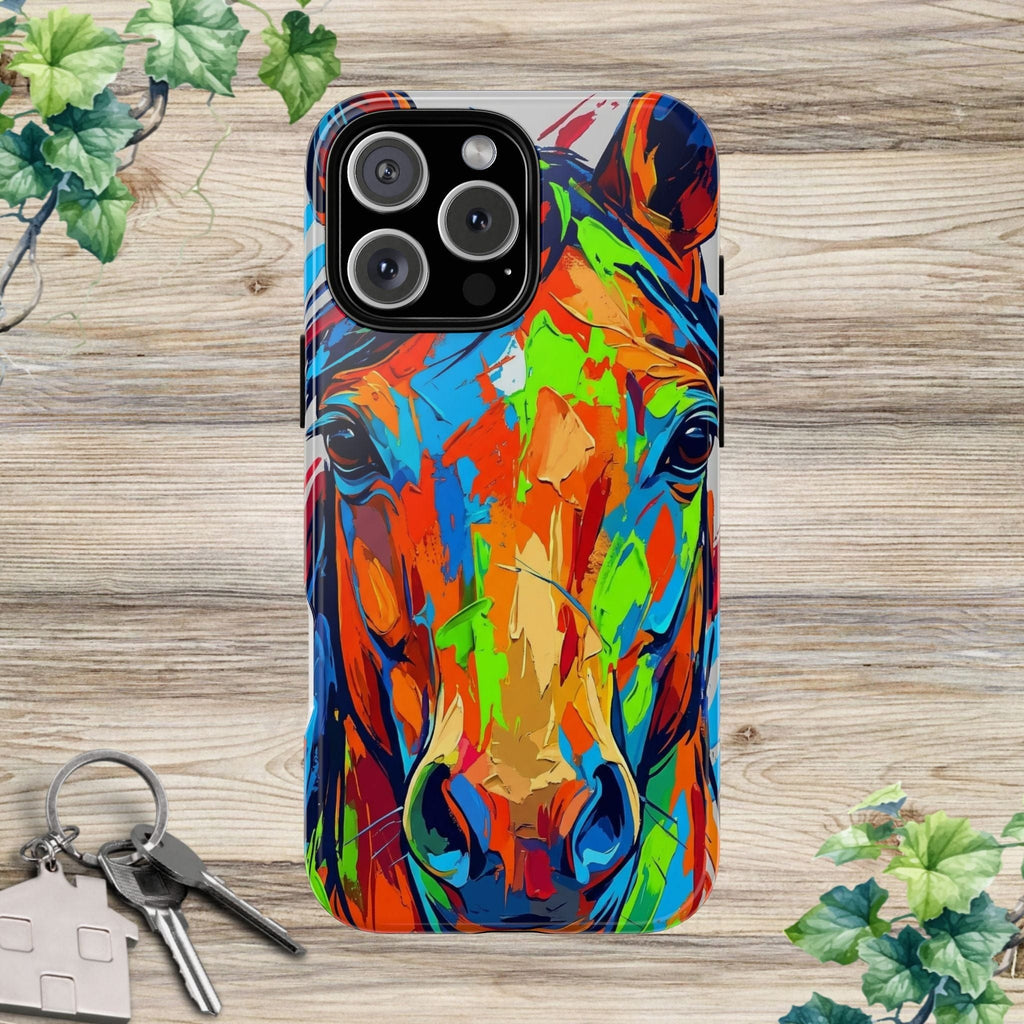 Colorful Abstract Horse Phone Case