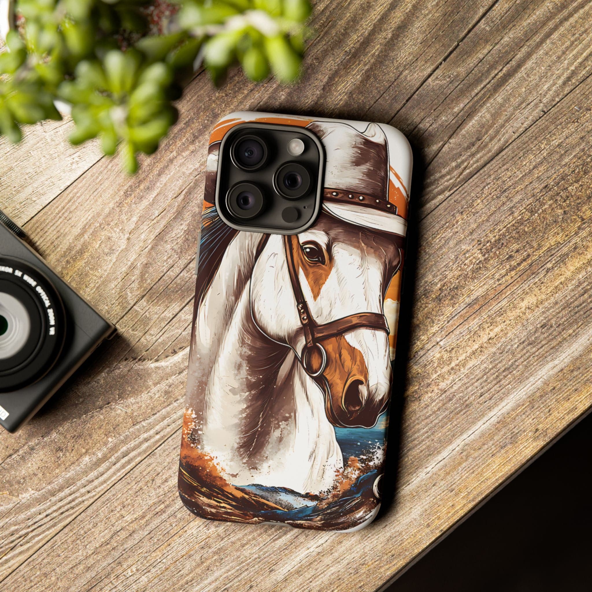 White Hat Horse-Phone Cases