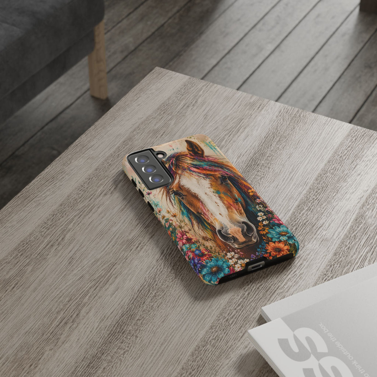 Boho Wildflower Horse Phone Case