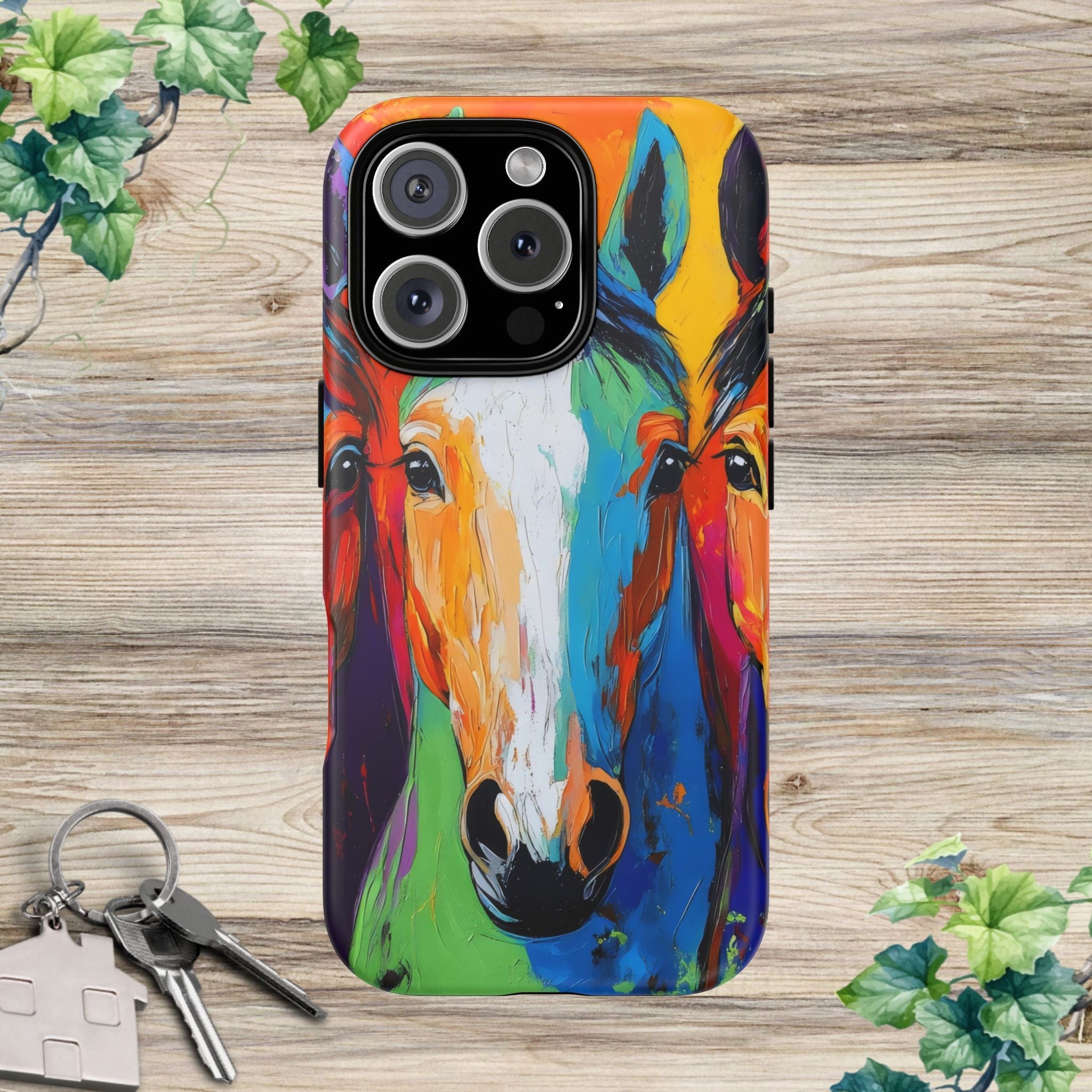 Colorful Horses Head - Phone Case