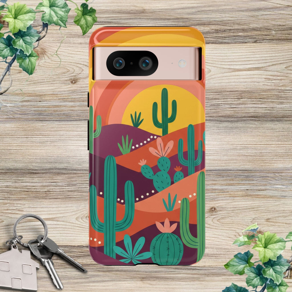 Desert Sunset Cactus Phone Case