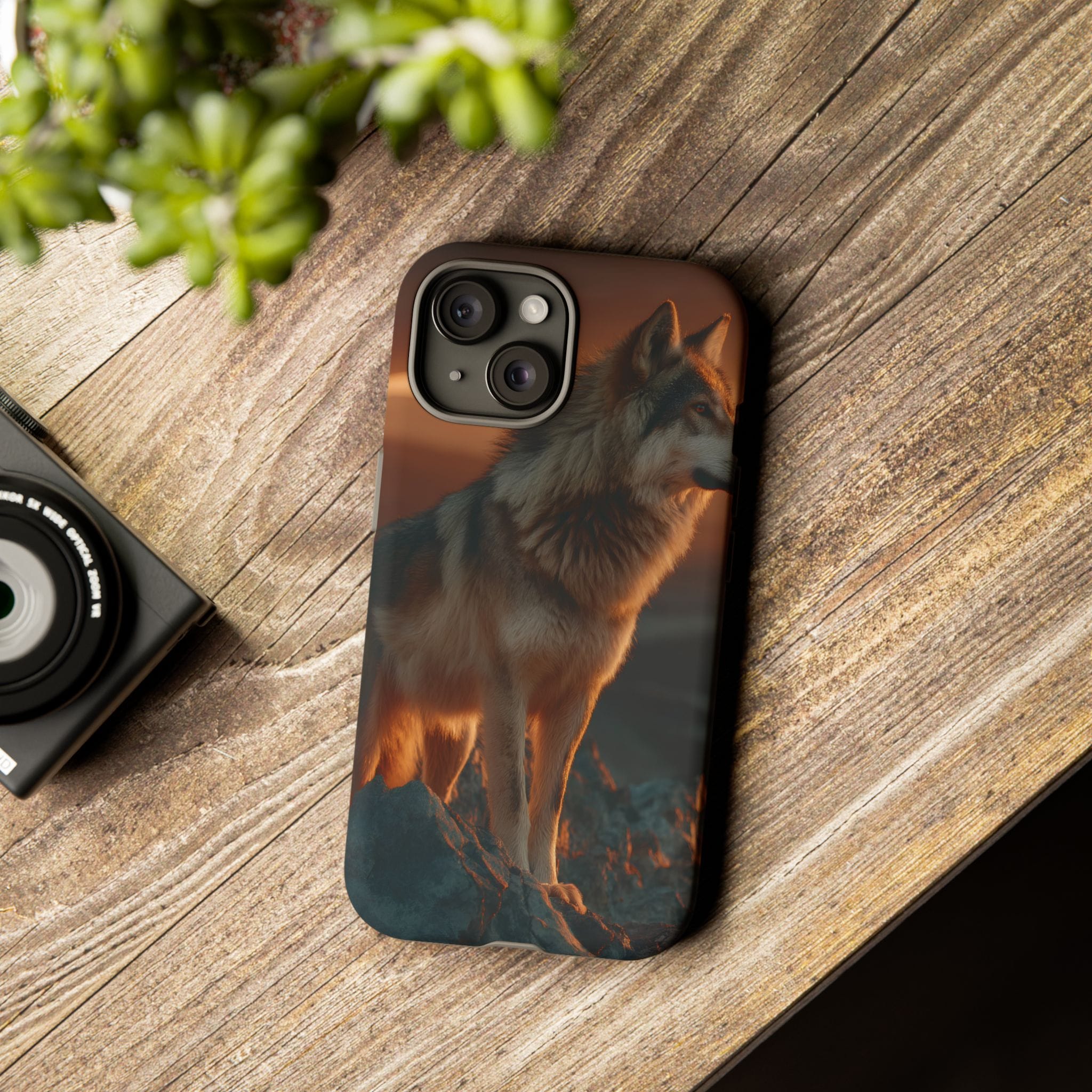 Wolf Sunset Phone Case