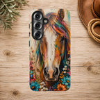 Boho Wildflower Horse Phone Case