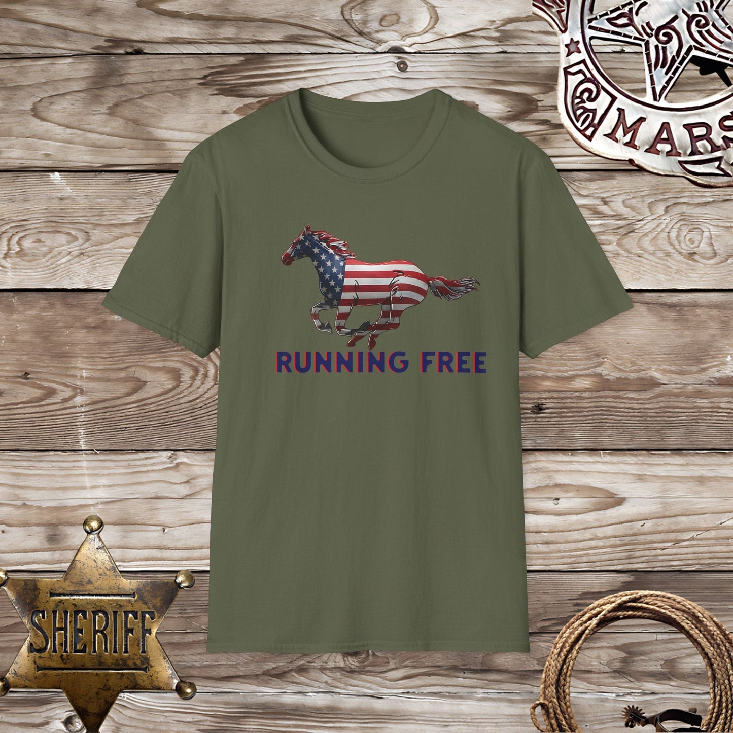 Softstyle Unisex T-Shirt: Running Free