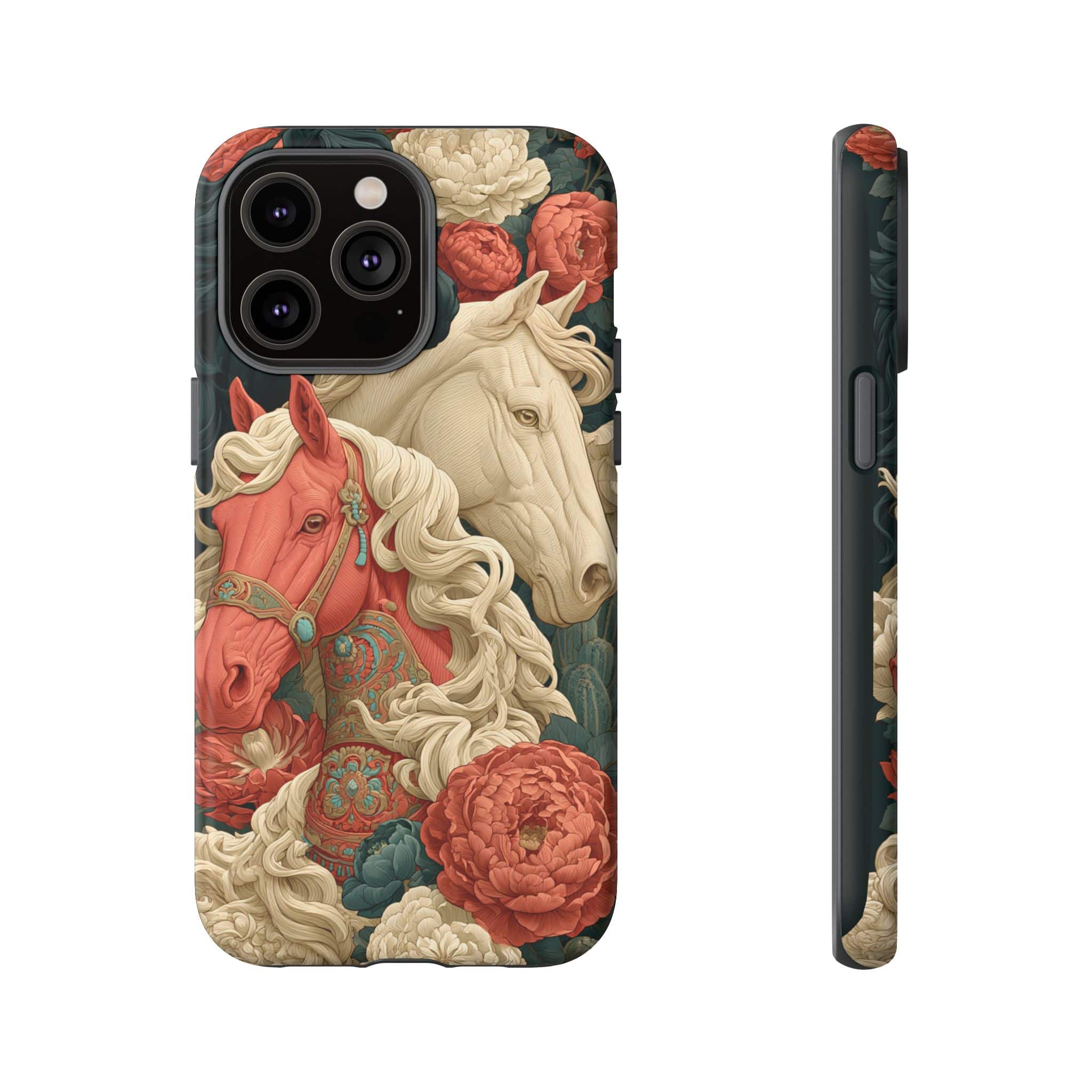 Floral Western Horses Phone Case