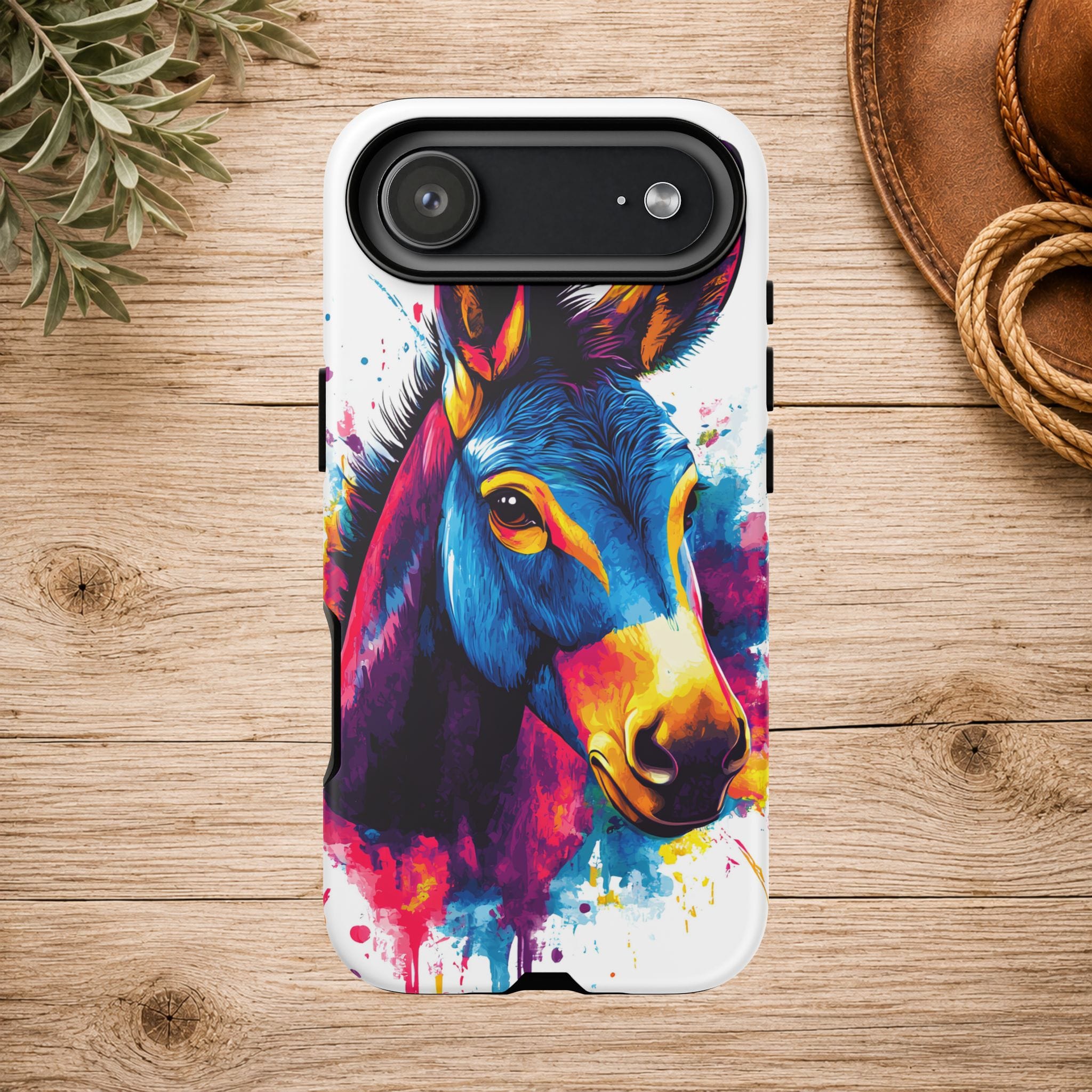 Color Splash Donkey Phone Case