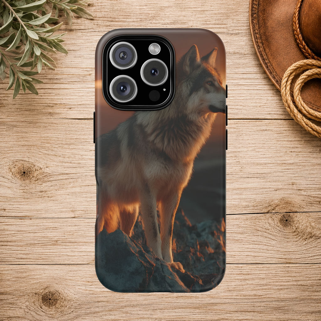 Wolf Sunset Phone Case