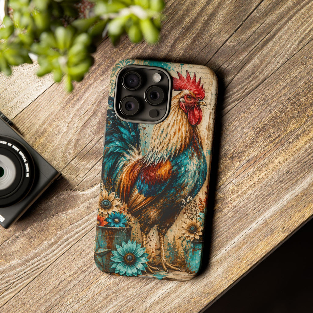 Rustic Farmhouse Rooster Phone Case