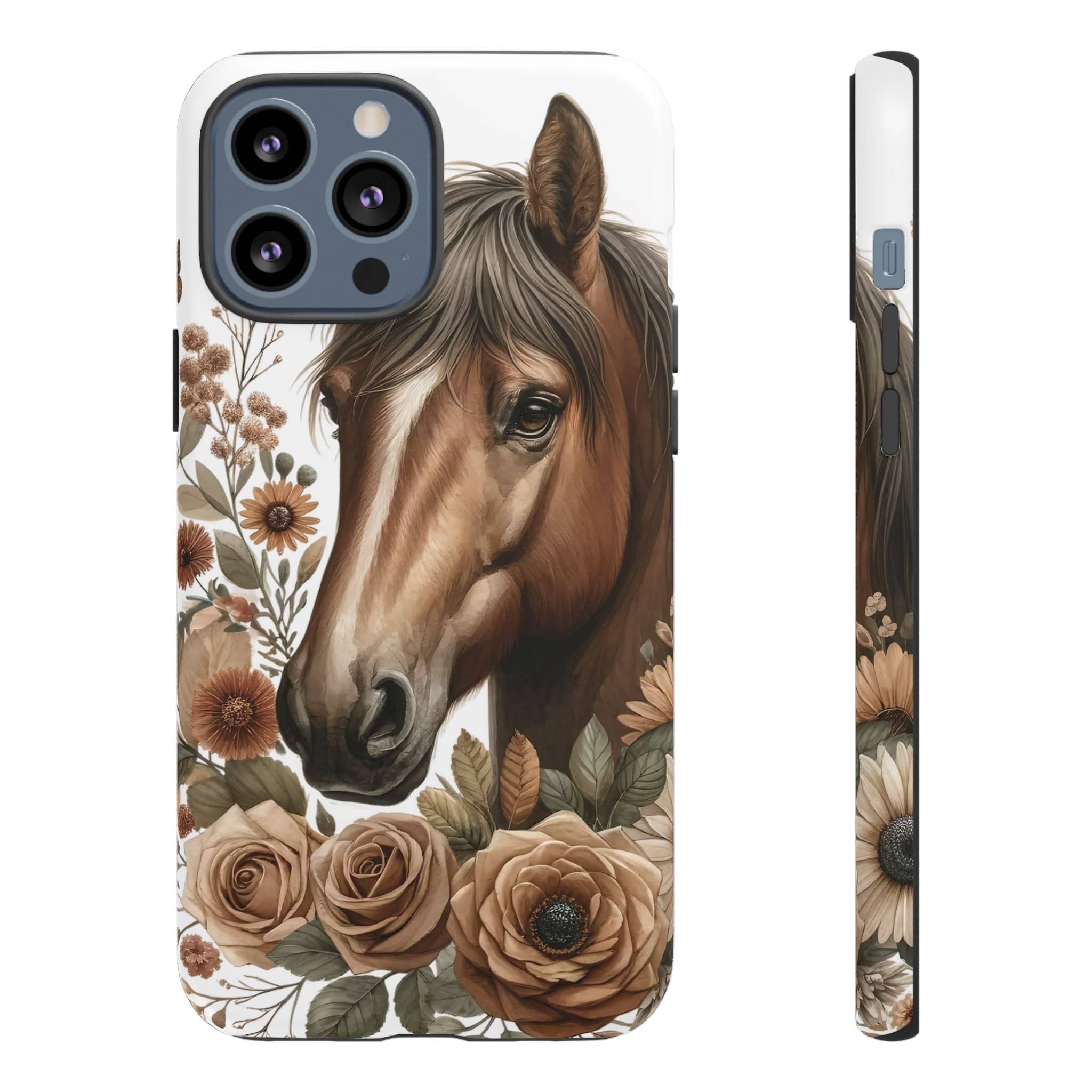 Painted Horse & Roses – Phone Case