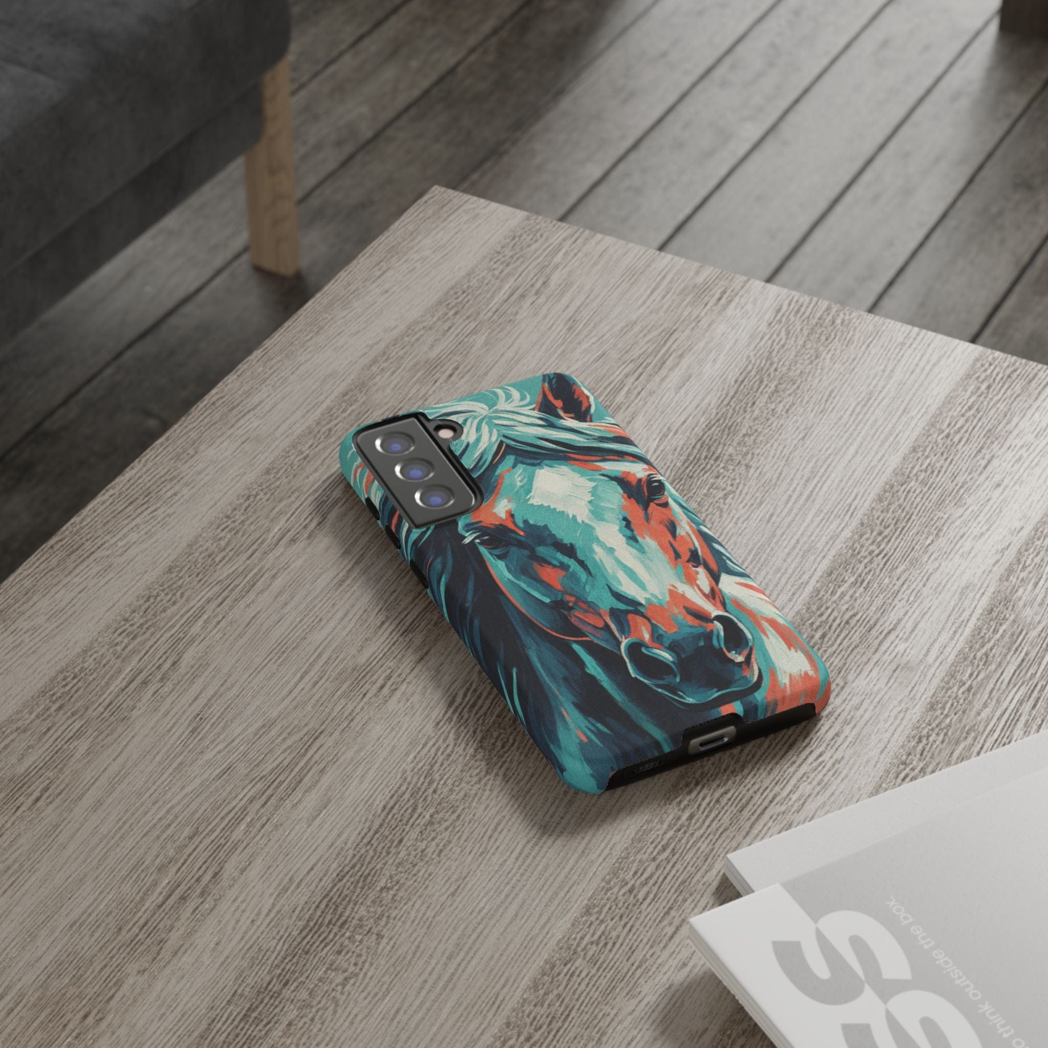 Colorful Horse Head – Turquoise