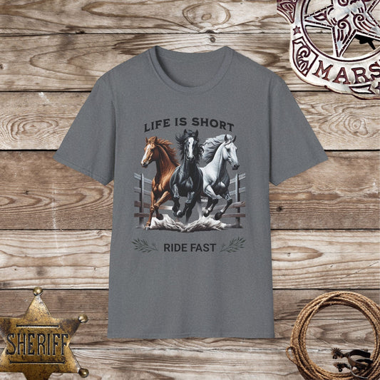Life is Short Ride Fast - T-Shirt