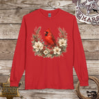 Cardinal Wreath Long Sleeve Shirt