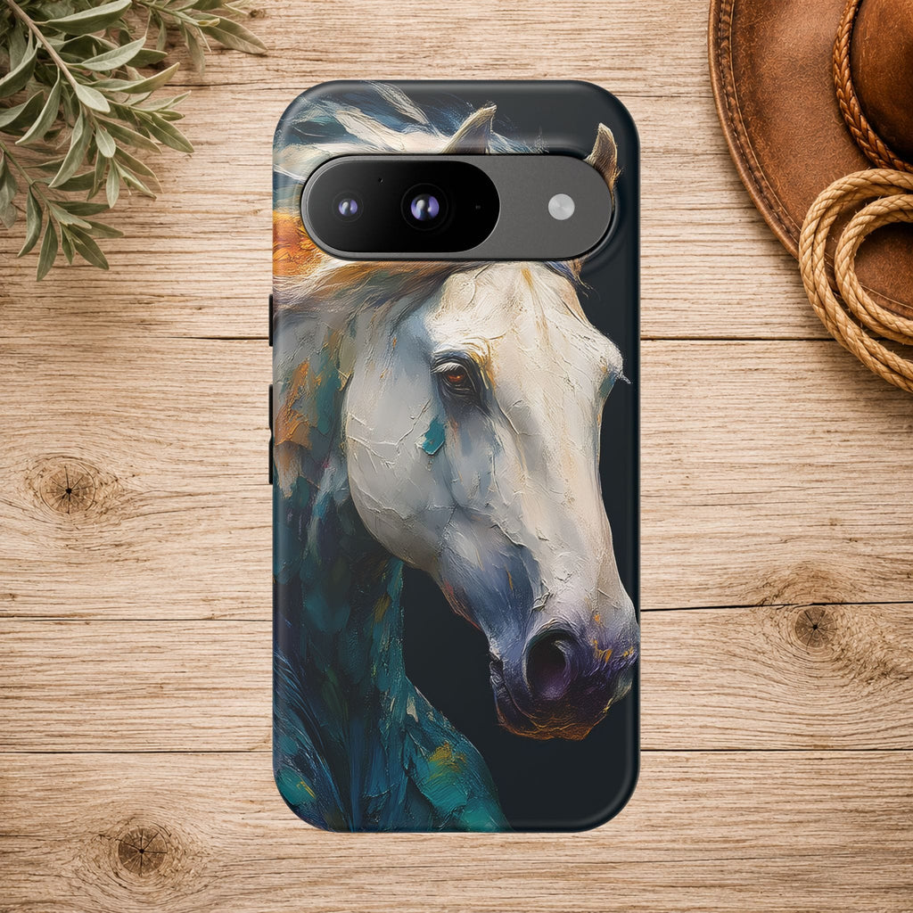 White Horse Art Phone Case