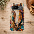 Boho Wildflower Horse Phone Case