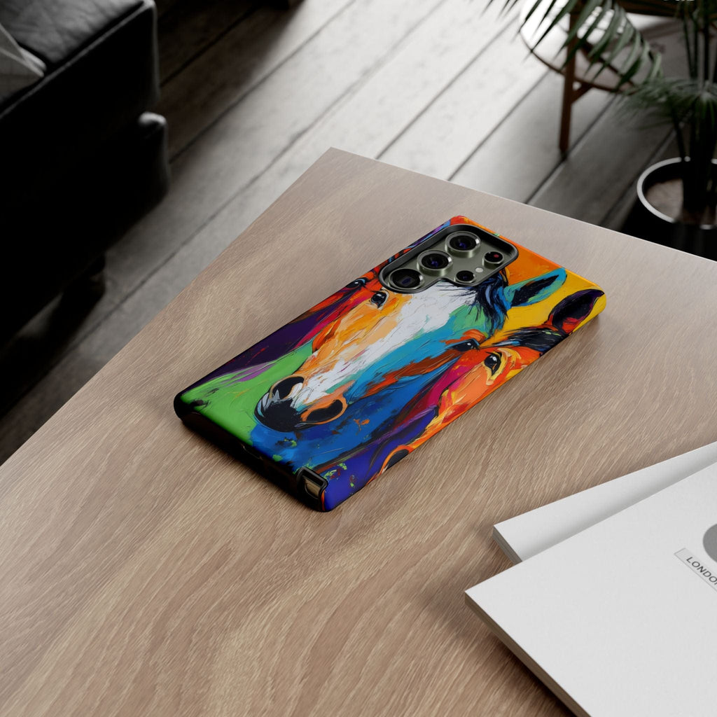 Colorful Horses Head - Phone Case
