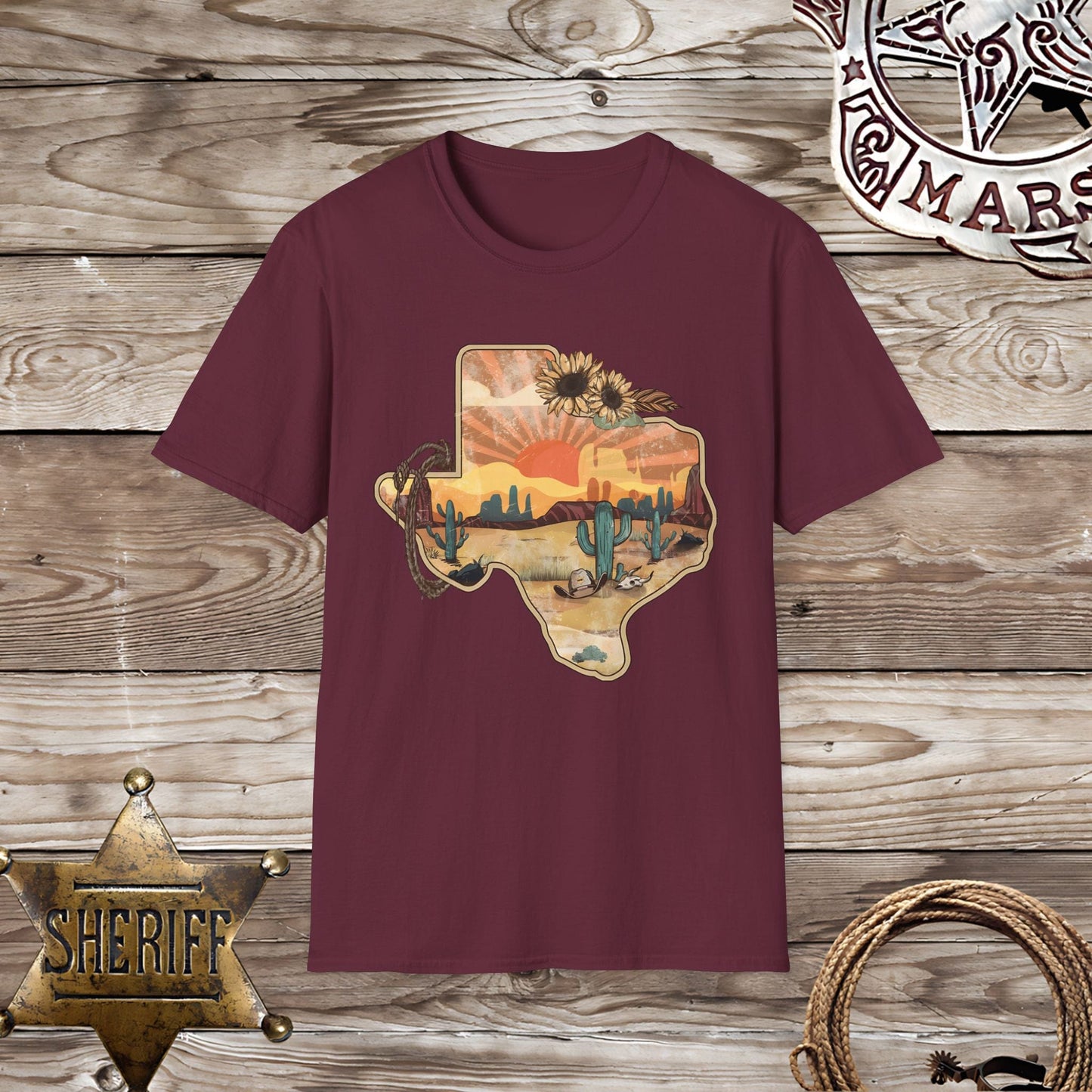 Softstyle Unisex T-Shirt: State of Texas