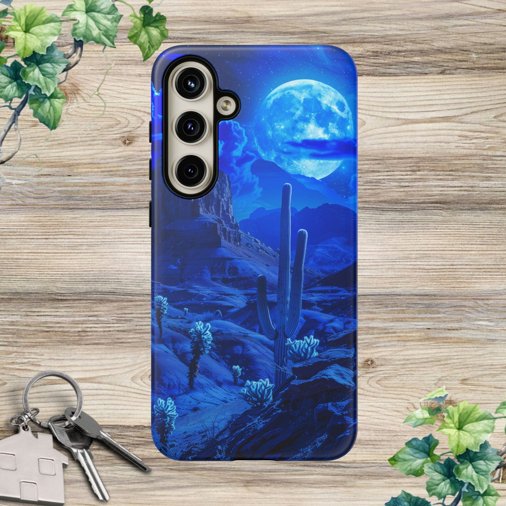 Blue Desert Moon Phone Case