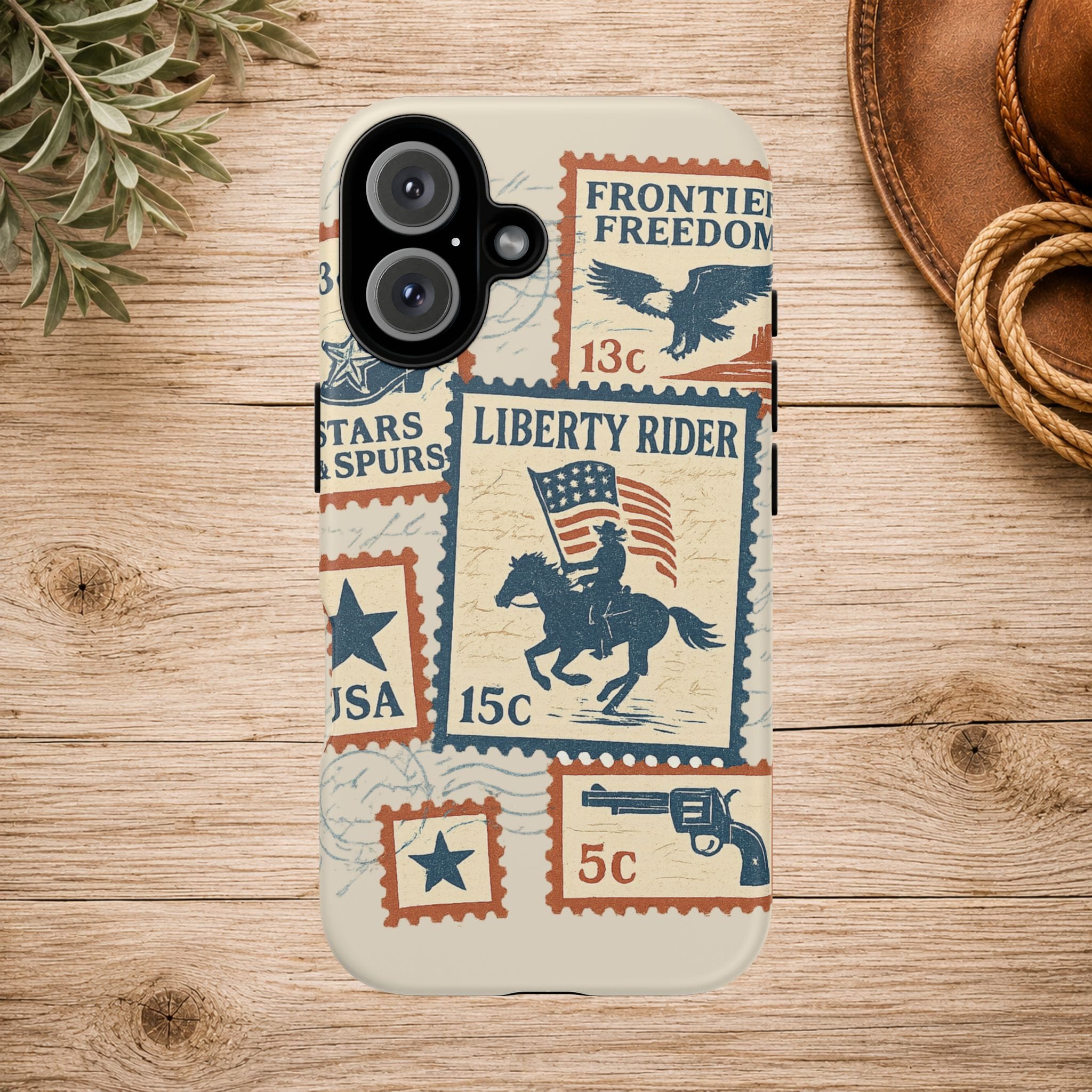 Liberty Rider Vintage Western Patriotic Phone Case
