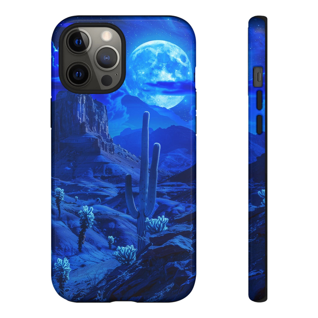 Blue Desert Moon Phone Case