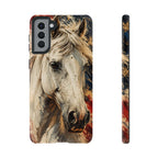 Patriotic White Horse Phone Case