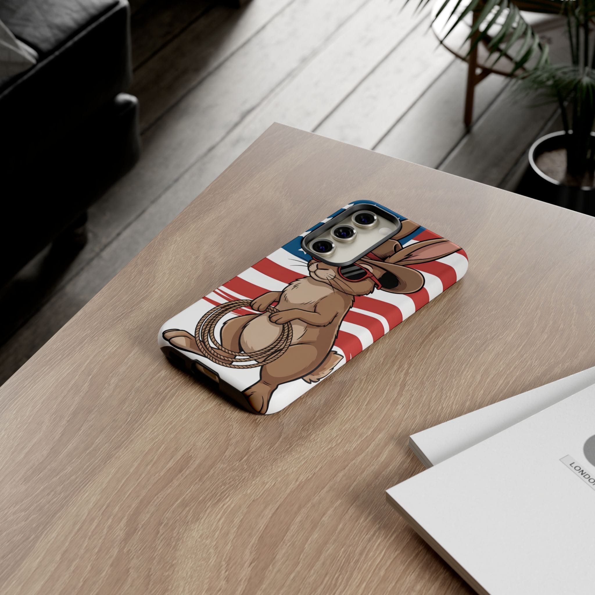 Patriotic Cowboy Bunny Phone Case