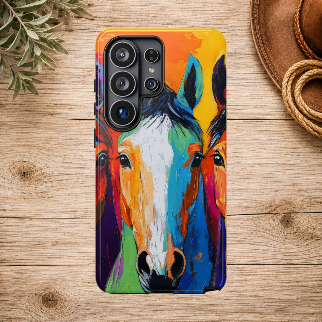 Colorful Horse Head Phone Case