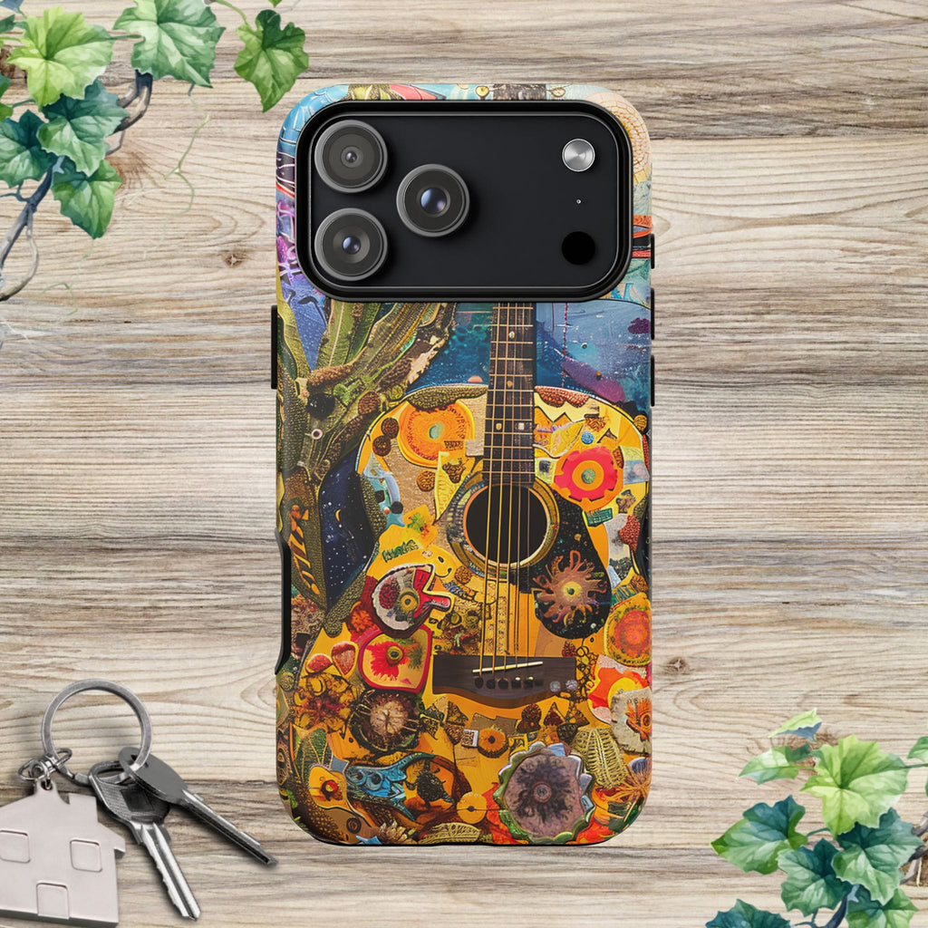 Floral Guitar- Phone Case