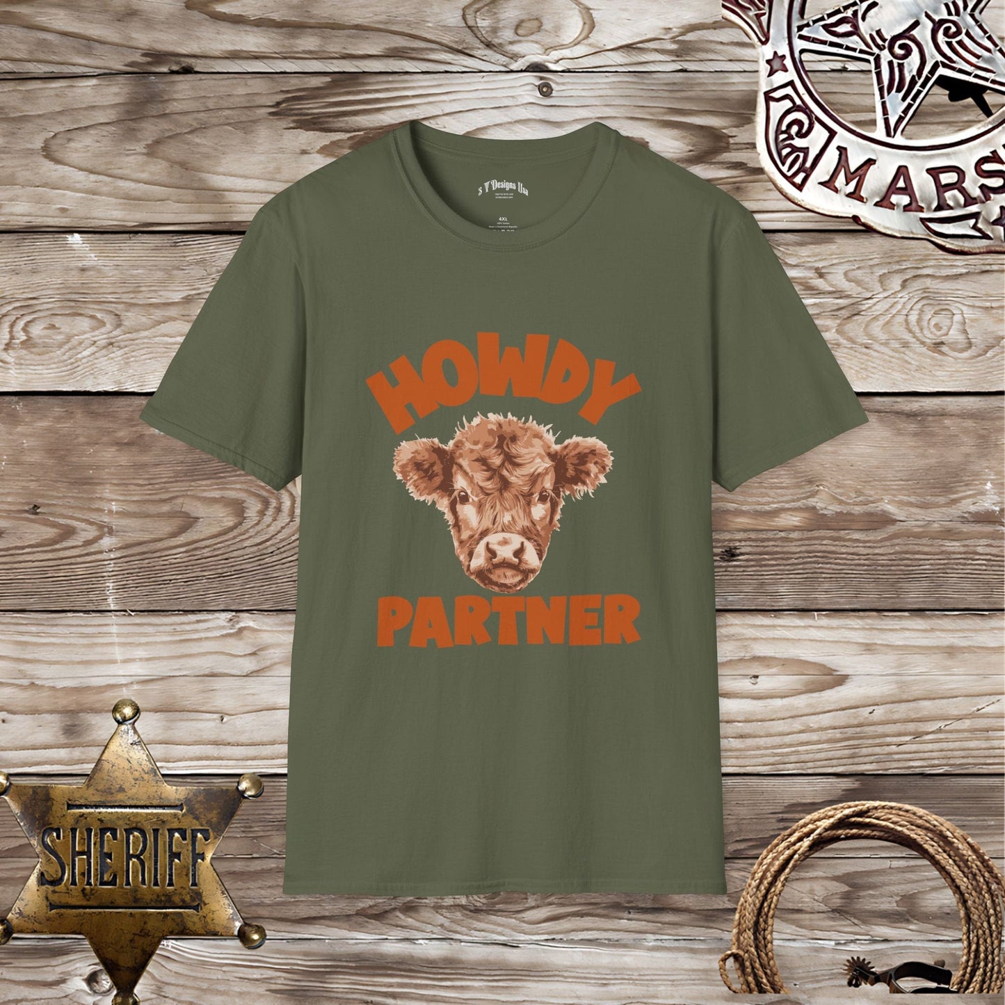 Softstyle Unisex T-Shirt: Howdy Partner