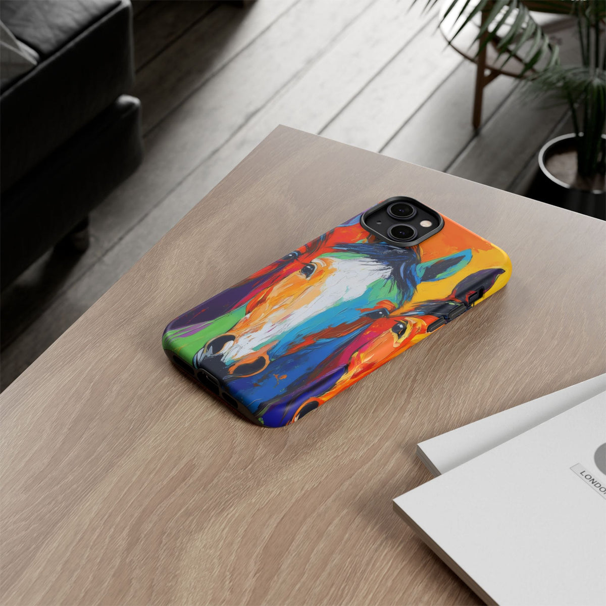 Colorful Horse Head Phone Case