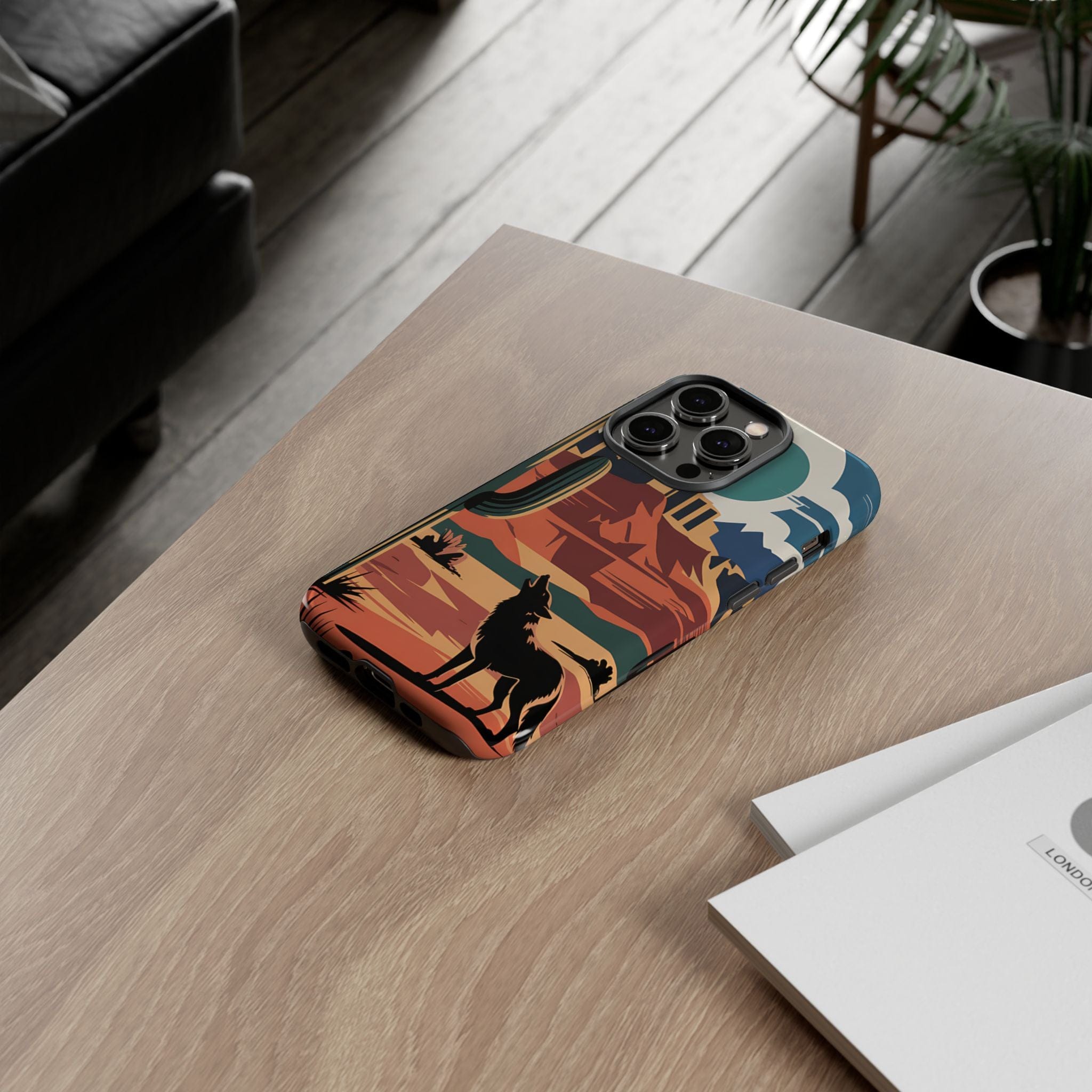 Mountain and Wolf -Phone Case
