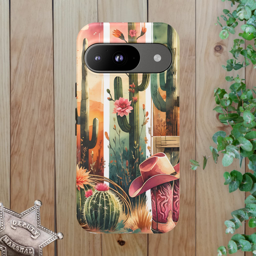 Southwestern Floral Cactus -Tough Case
