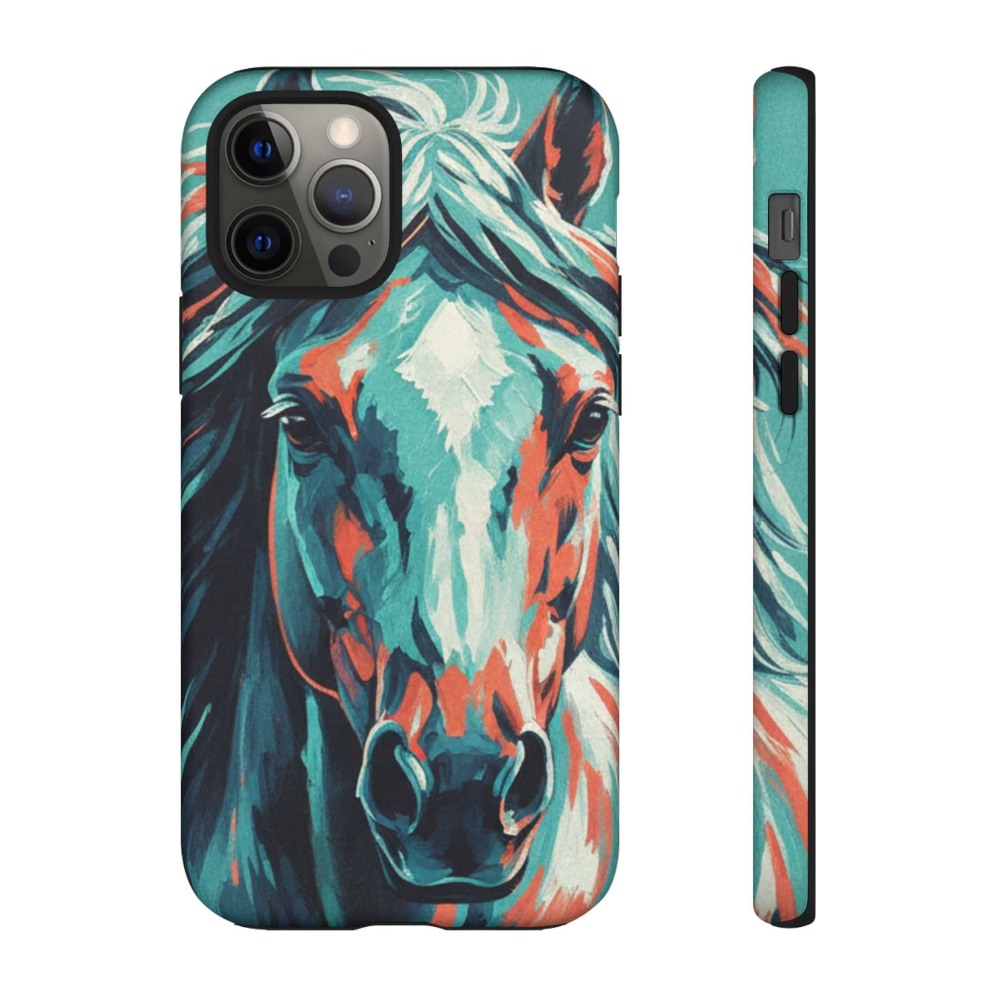 Colorful Horse Head – Turquoise