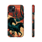 Desert Run Wild Horse Phone Case