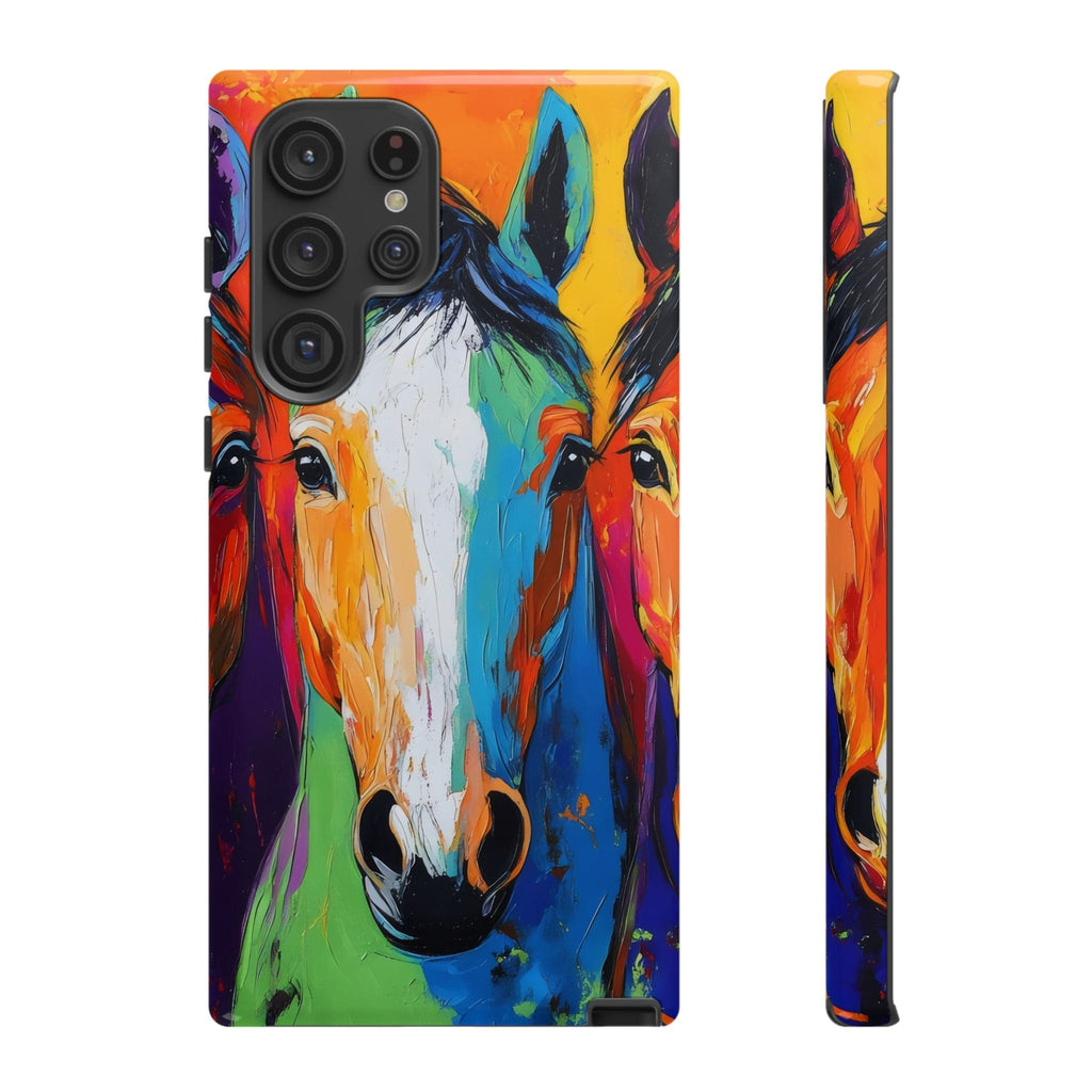 Colorful Horses Head - Phone Case