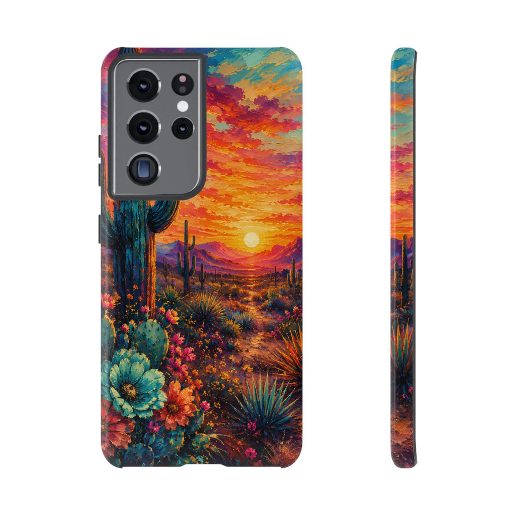 Desert Sunset Bloom Western Phone Case