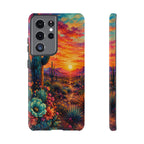 Desert Sunset Bloom Western Phone Case
