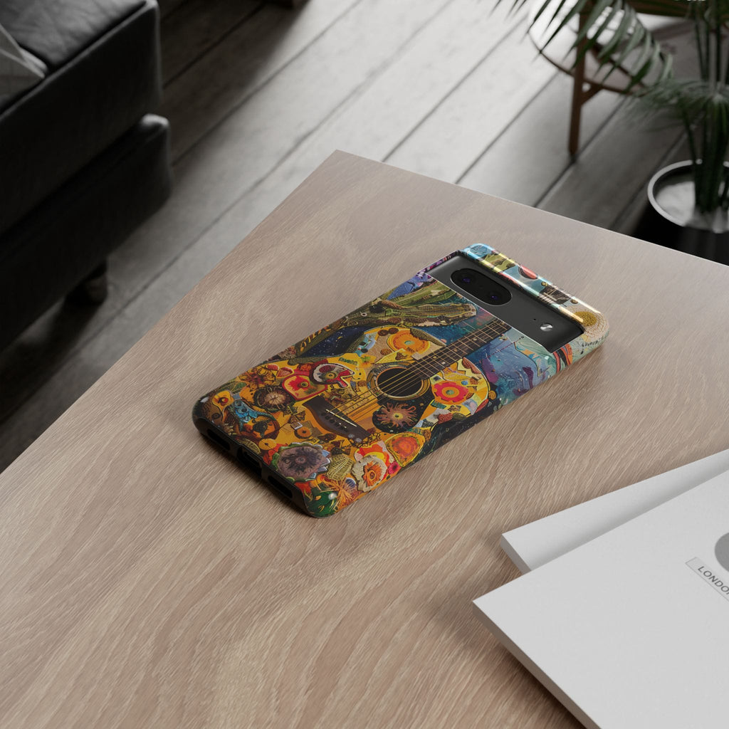 Floral Guitar- Phone Case