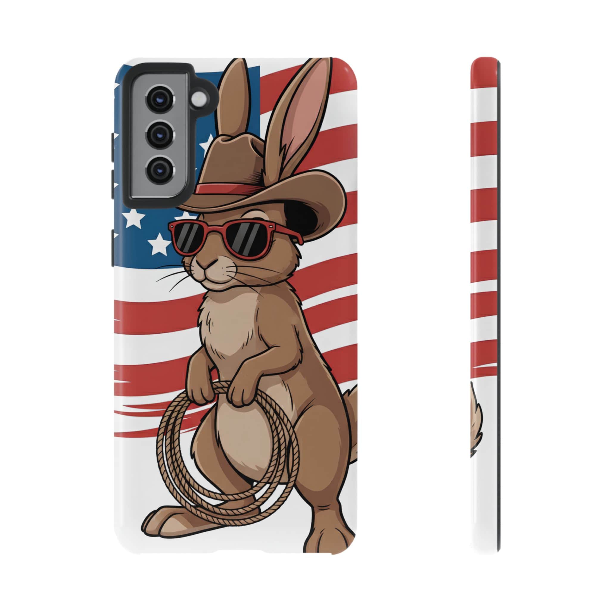 Patriotic Cowboy Bunny Phone Case