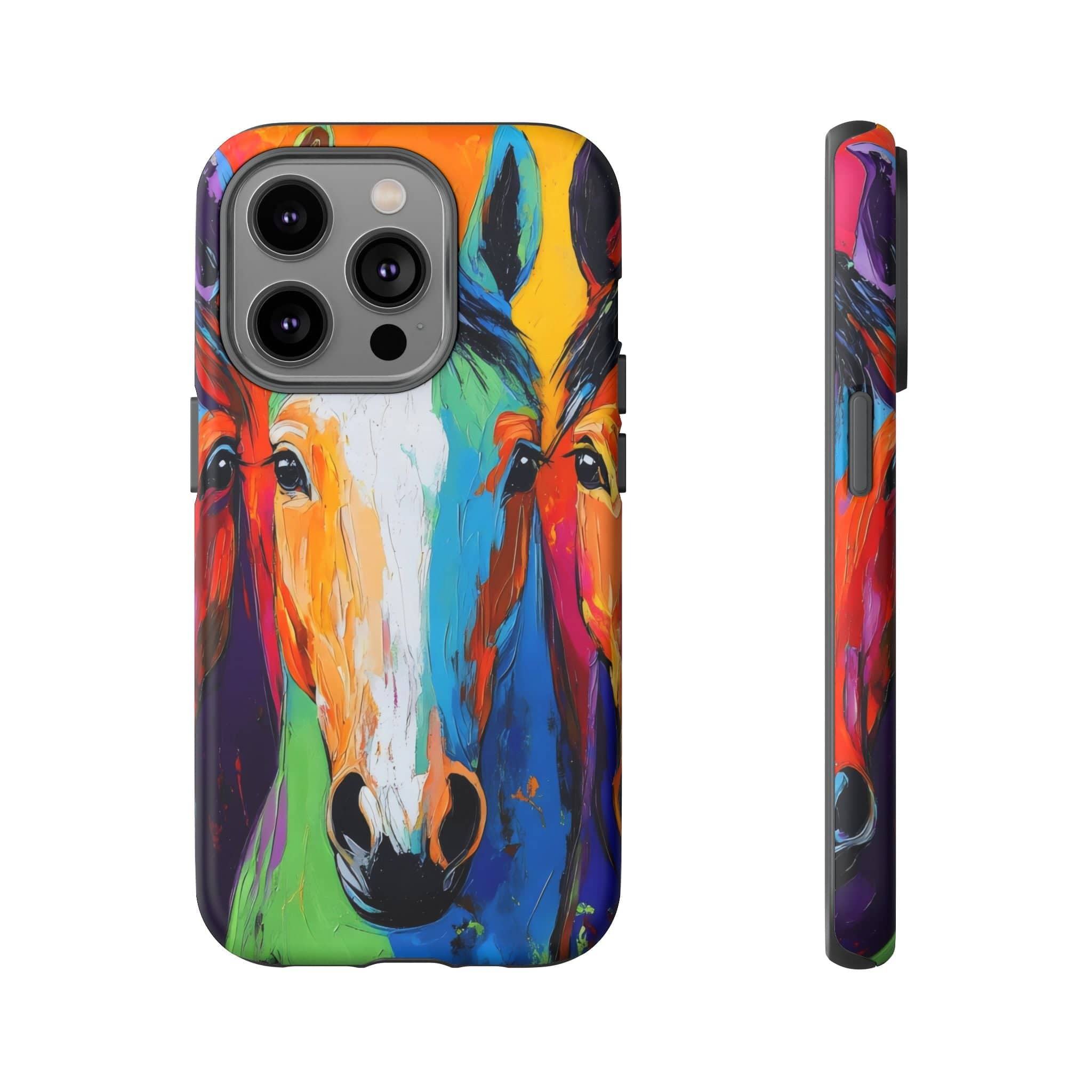 Colorful Horses Head - Phone Case