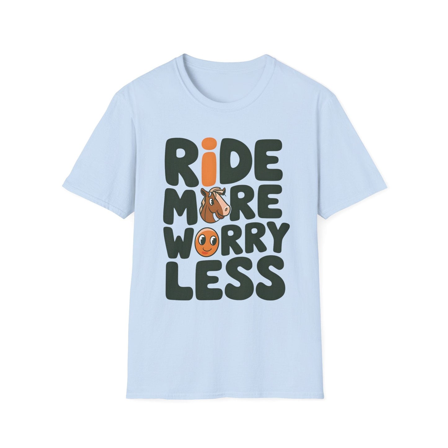 Softstyle Unisex T-Shirt- Ride More Worry Less