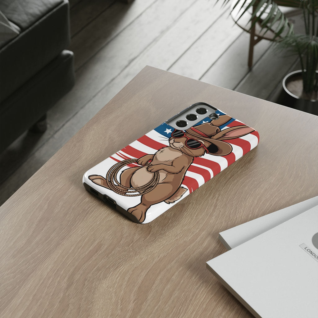 Patriotic Cowboy Bunny Phone Case