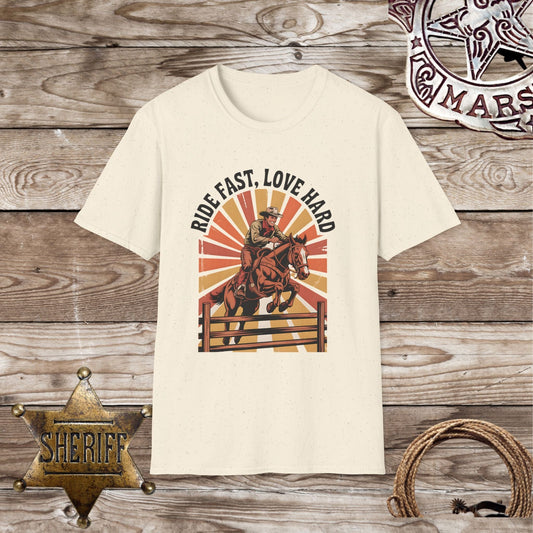 Softstyle Unisex T-Shirt - Ride Fast, Love Hard