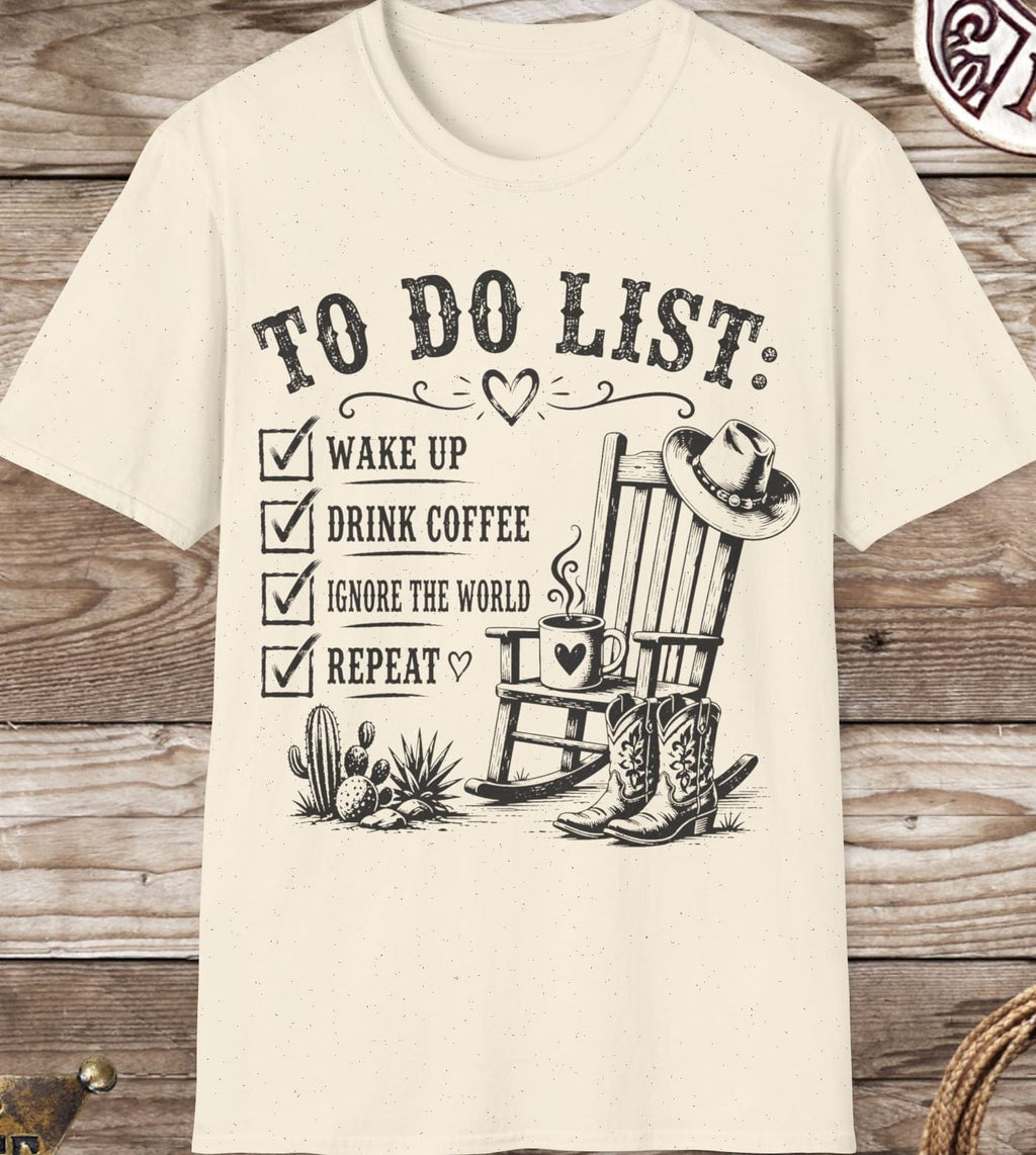 To Do List Coffee T-Shirt —