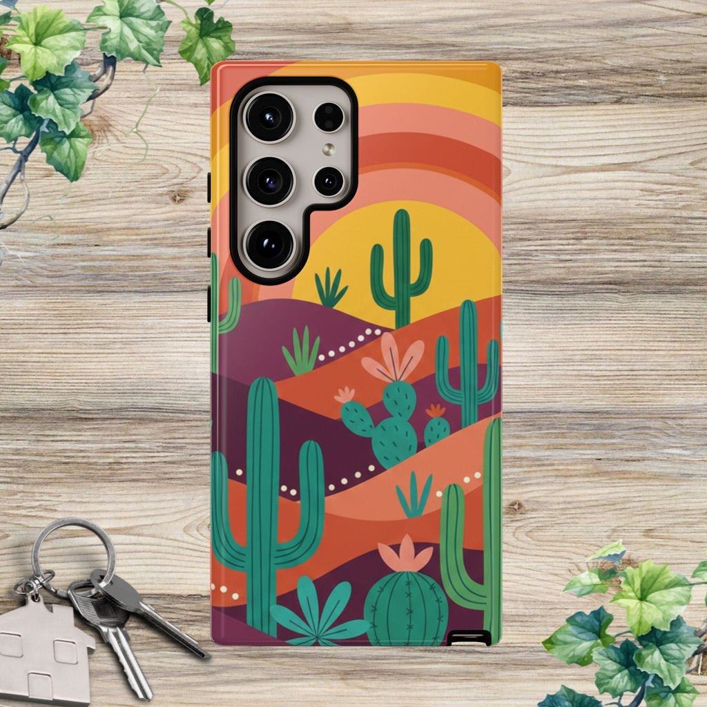 Desert Sunset Cactus Phone Case