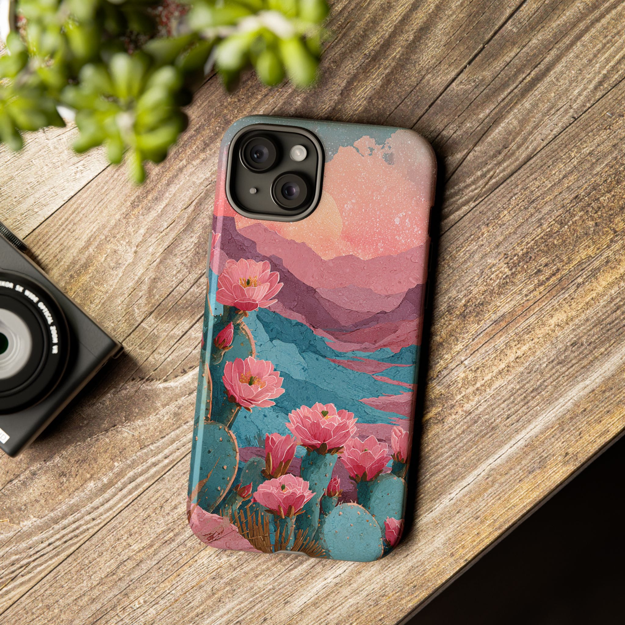 Desert Bloom Sunset Phone Case