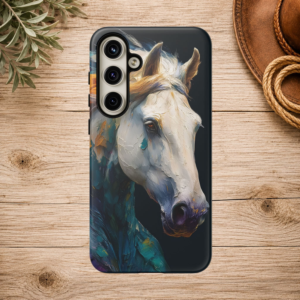 White Horse Art Phone Case