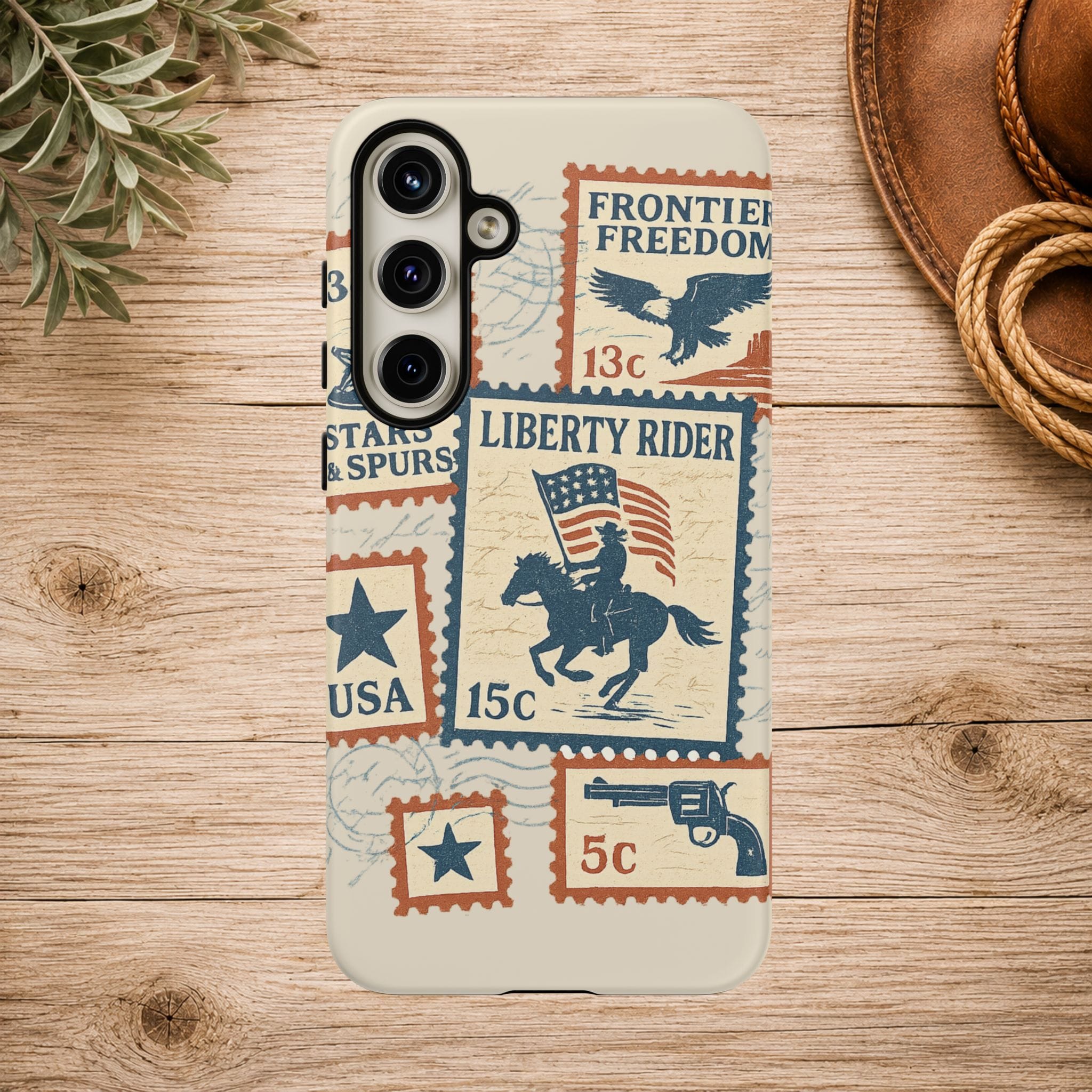 Liberty Rider Vintage Western Patriotic Phone Case