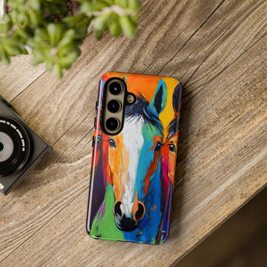 Colorful Horses Head - Phone Case