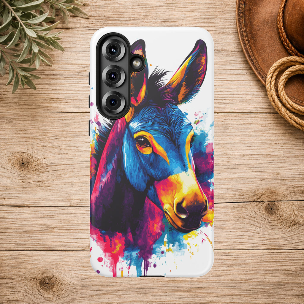 Color Splash Donkey Phone Case